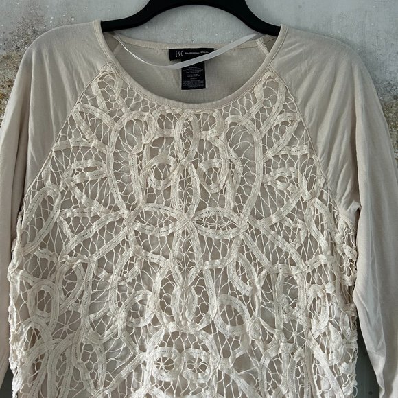 INC International Concepts Crochet Knit Top (NWOT) - Picture 2 of 8
